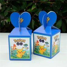 12 x pokemon caixa de presente crianças aniversário caixa de doces chá de fraldas favor festa deco suprimentos
