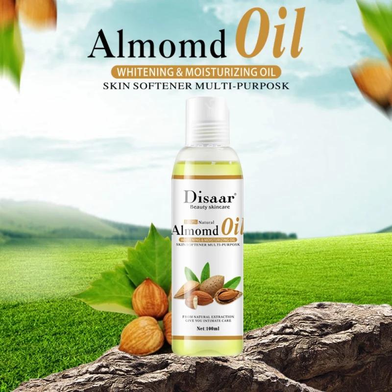 Pure Natural Almonds Essential Oil Skin Care Anti-Aging Lymphatic Detox Oil SPA Body Relaxing Massage Oil