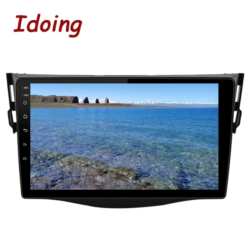 Excellent Idoing 9"2.5D 4G+64G Car Android8.1 Radio Multimedia Player For Toyota RAV4 2007-2011 GPS Navigation and Glonass DSP NO 2DIN DVD 5