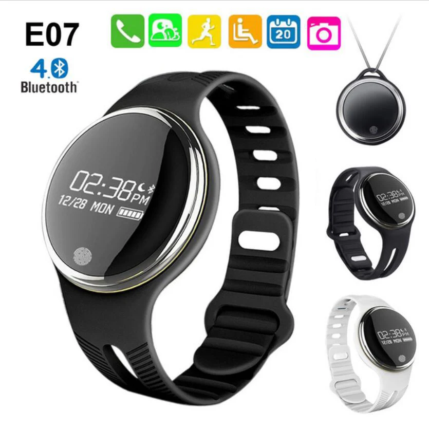 Excelvan E07 Bluetooth 4 0 Sports Smart Bracelet Waterproof Fitness Tracker Smartband Call Reminder smart band