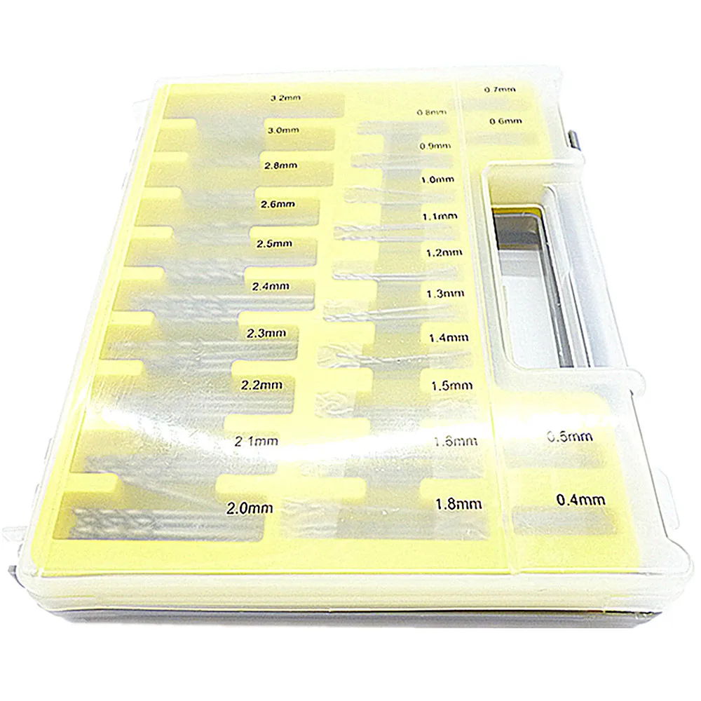 150 PC Micro Bit Twist Drill Set Kit Mini Small Precision HSS Power Drill + Case