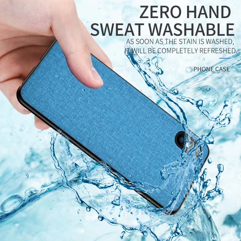 

Luxury Fabric Cloth Case For iPhone 7 8 Plus 6 6s Cases Slim Hard Back Soft Edge Skin Cover For iPhone X 10 XR XS Max Capa Coque