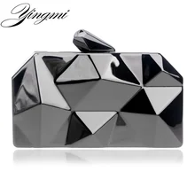 YINGMI женские вечерние сумки геометрический дизайн Кошелек День Сумка-клатч цепь вечерние сумки через плечо