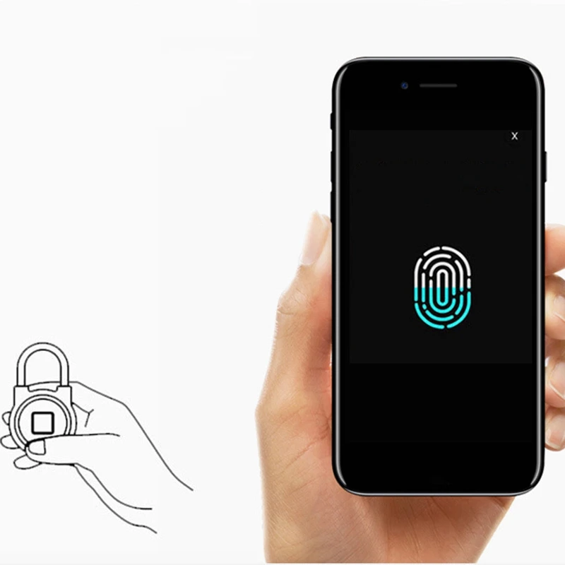 MOOL Умный Замок с отпечатком пальца водонепроницаемый смарт-приложение Bluetooth электронный замок для багажа навесной замок для шкафов
