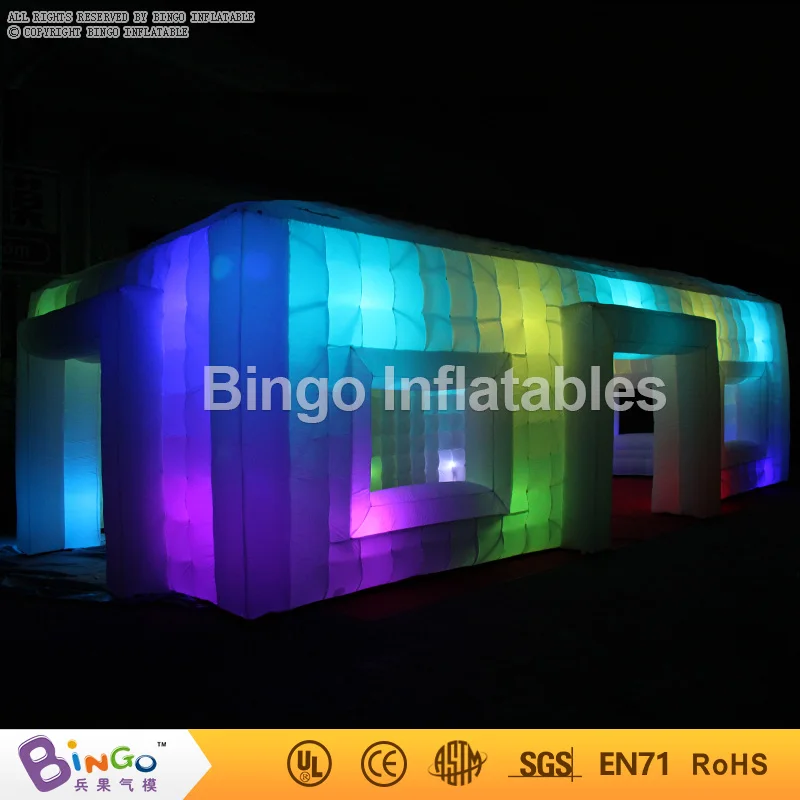  Giant Tent Type Inflatable Party Tent 9.5*5*3.7M Inflatable Cube Bar Event Tent Childrens Play Tent
