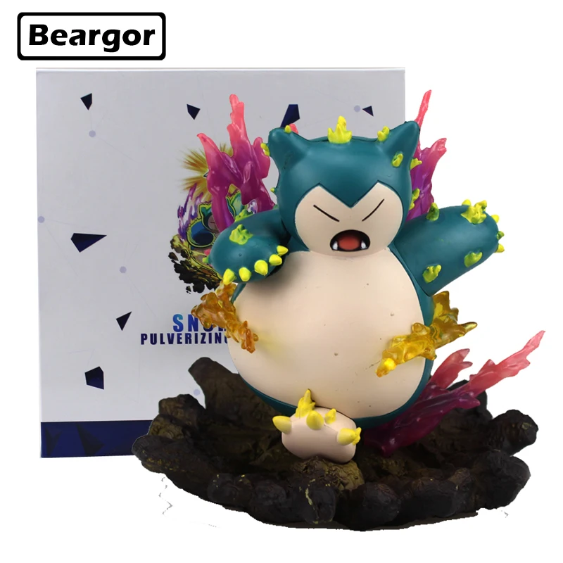 

Free Shipping 6" Pocket Monster Cartoon Snorlax Rampage Ver. Boxed 16cm PVC Anime Action Figure Collection Model Doll Toys Gift