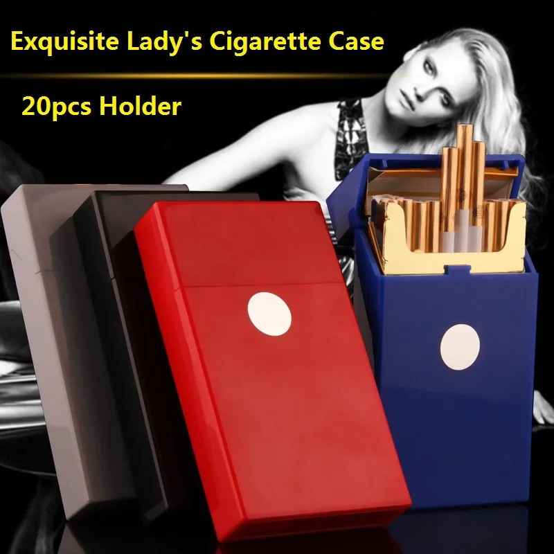 

Luxury Lady Cigarette Case Holder 20pcs Cigarettes Personality Silicone Slim Cigarette Box Gadgets for Women