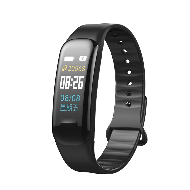 

C1 Plus Smart Color Screen Band Blood Pressure Oxygen Heart Rate Monitor IP67 Fitness Tracker Bluetooth Smart Wristband Bracelet