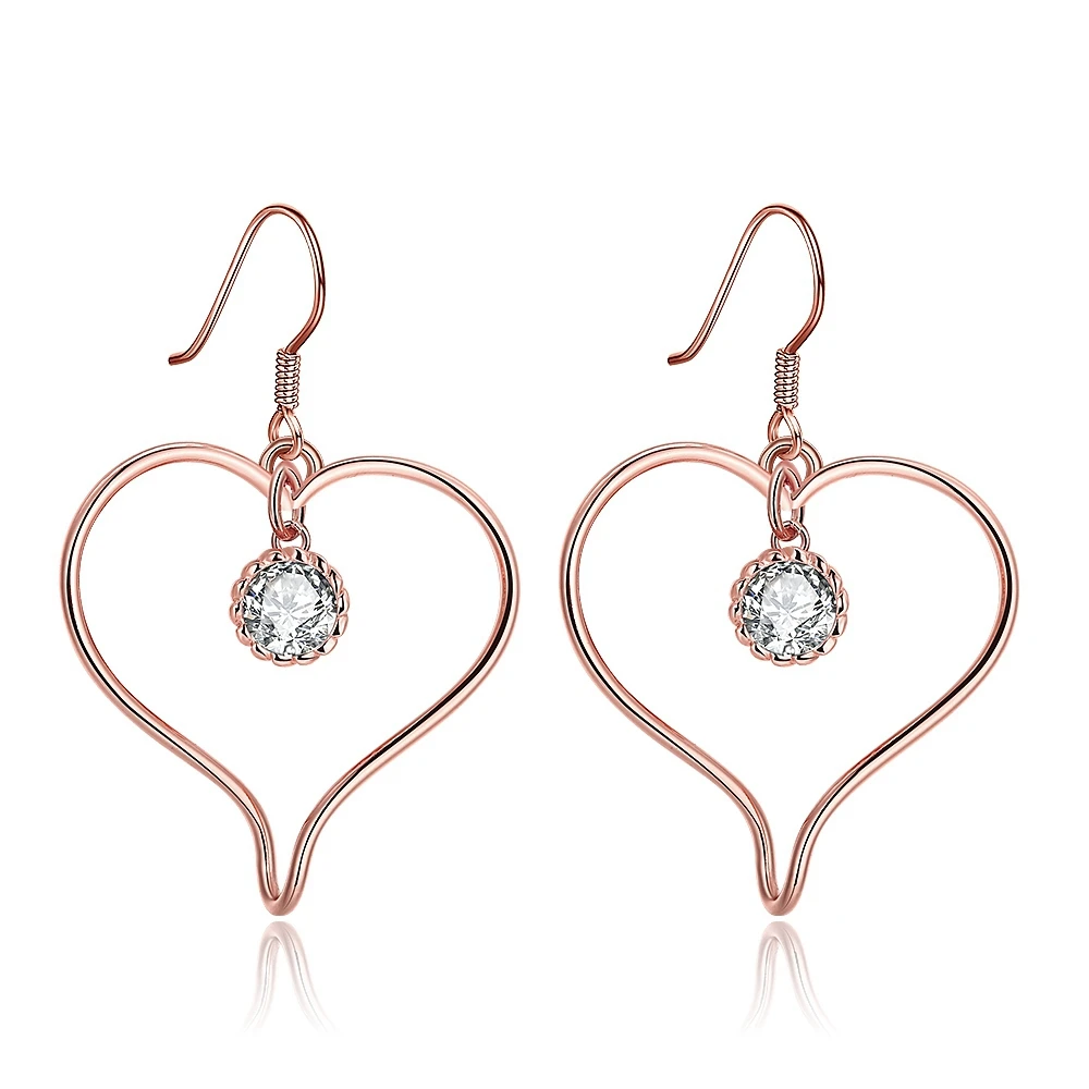 Foreign trade popular hot sale hollow zircon ladies earrings | Украшения и аксессуары