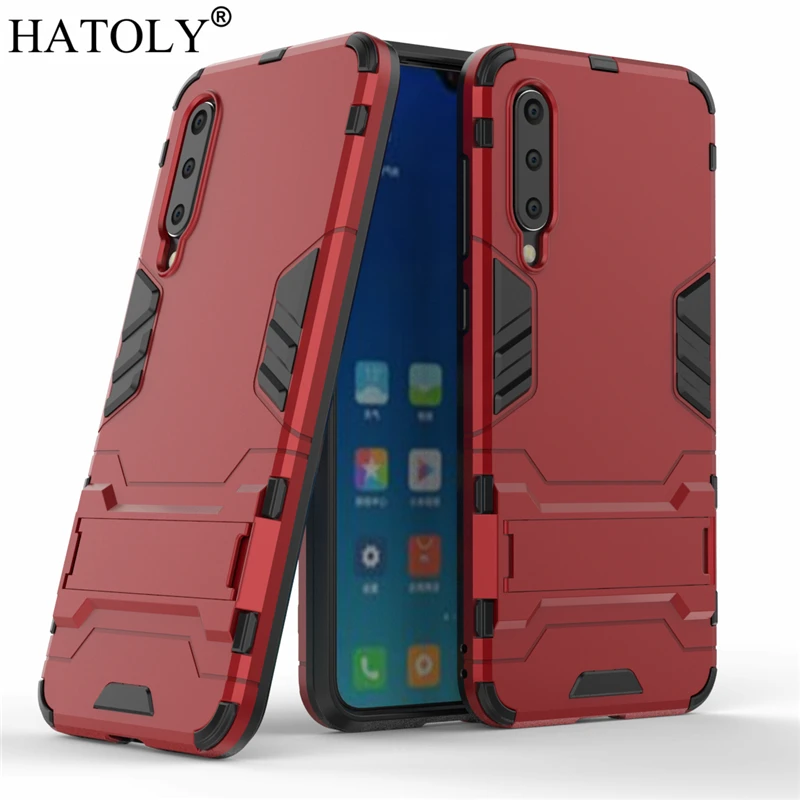 HATOLY For Armor Case Xiaomi Mi 9 SE Cases Shockproof Robot Silicone Rubber Hard Back Phone Cover For Xiaomi Mi 9 SE Mi9SE 9SE