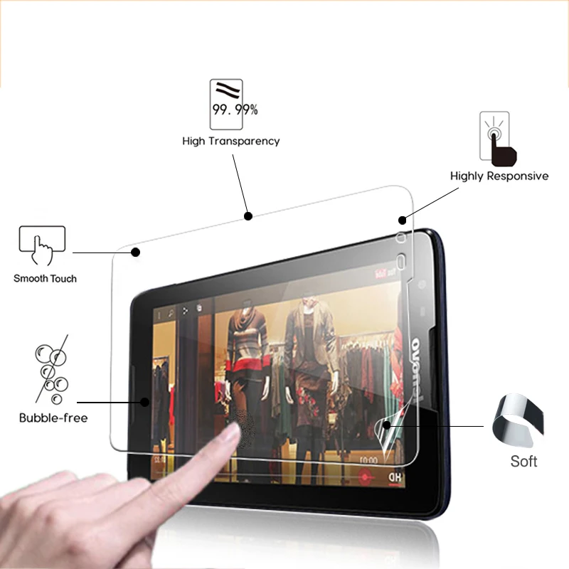 Премиум прозрачные глянцевые пленки для Lenovo A7 50 A3500 7 0 &quotпланшетный ПК с защитой