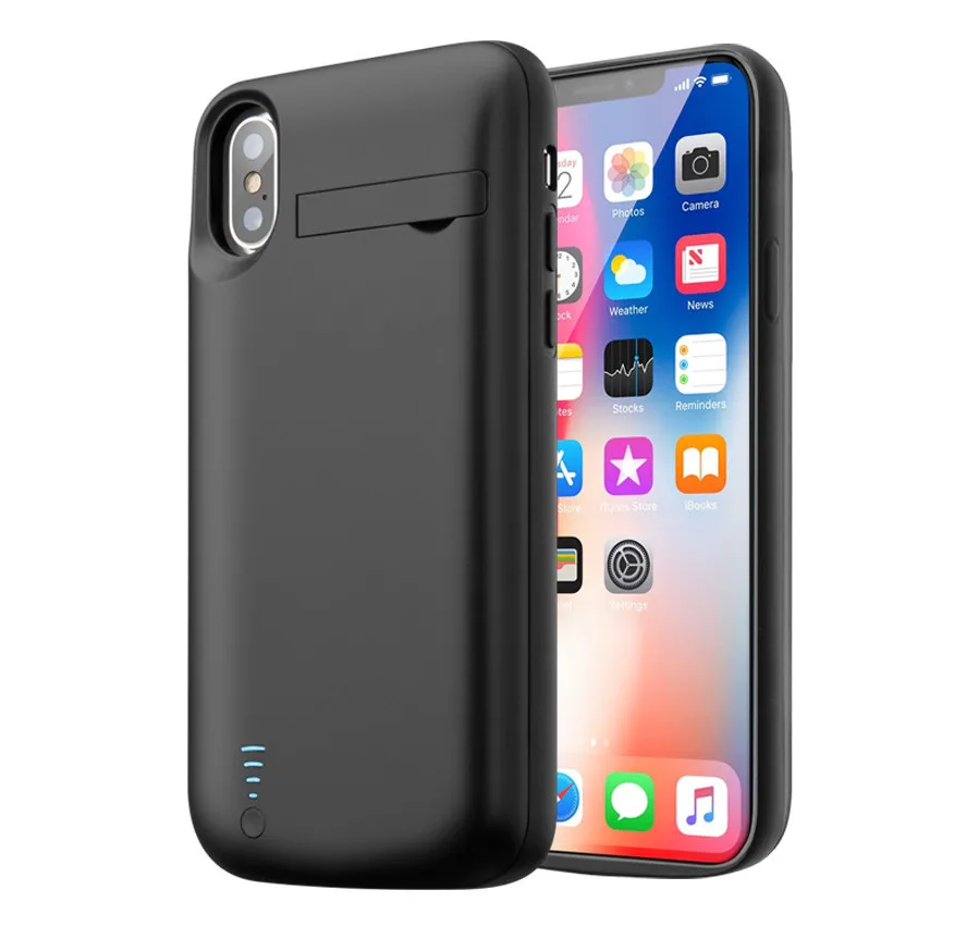 For iPhone X Battery Case 10000mAh Rechargeable External Battery