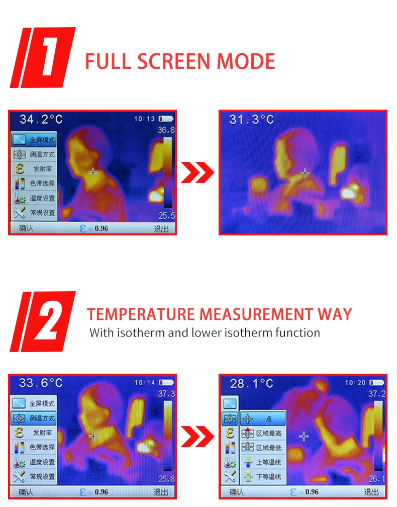 UNI-T UTi160G тепловизор;-20C до 350C промышленный осмотр ручной фокус тепловизор термометр USB связь