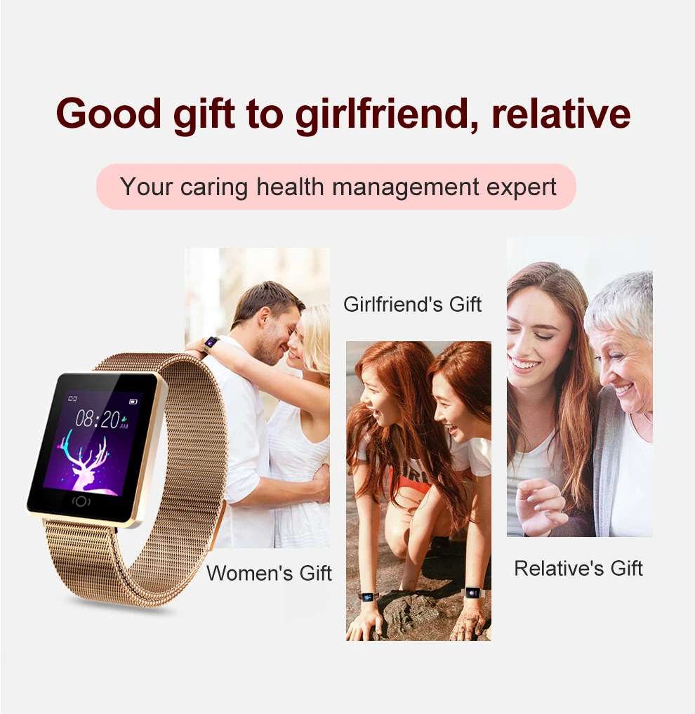 CK26 New Fashion Women Smart Watch waterproof Heart Rate Sports Smartwatch Fitness Tracker Bracelet Ladies Clock For IOS Android