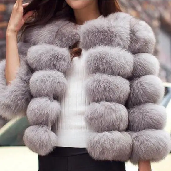 Шуба женская теплая розовая из искусственного меха 5XL | Женская одежда