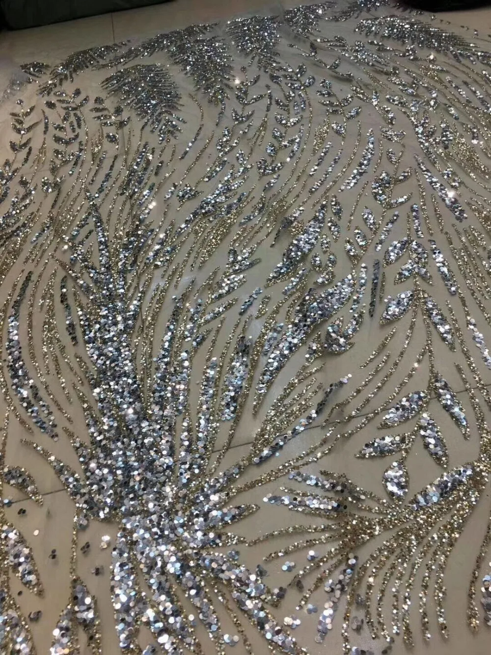 

Африканская сетка блестящая кружевная ткань L-101922 для вечеринки платье вышитое Тюлевое кружево с клееным блеском