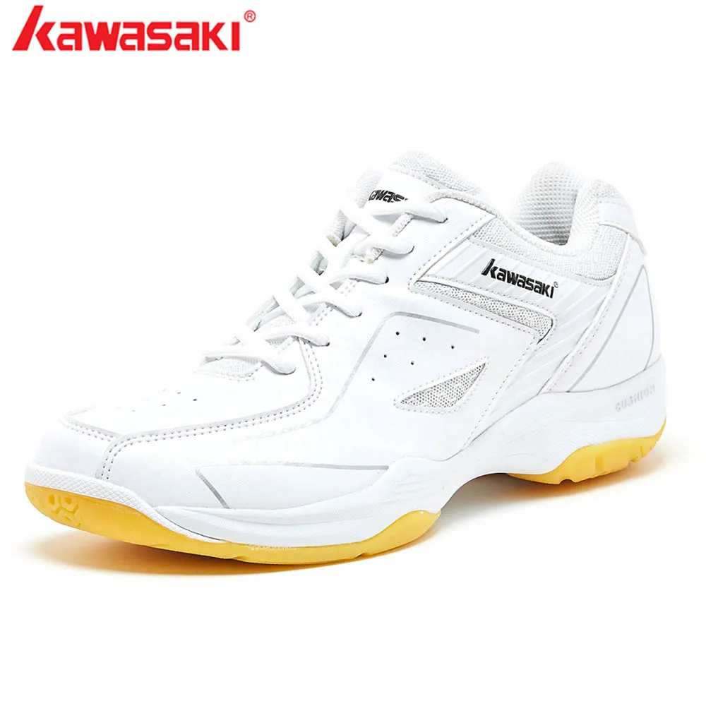 KAWASAKI профессиональная белая обувь для бадминтона, тренировочная дышащая Нескользящая светильник, кроссовки, теннисные shoesK-077