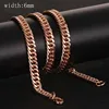 17 estilos de joyería para hombre y mujer, collar de cadenas largas de 20 pulgadas y 24 pulgadas, joyería de Color oro rosa 585 ► Foto 2/4