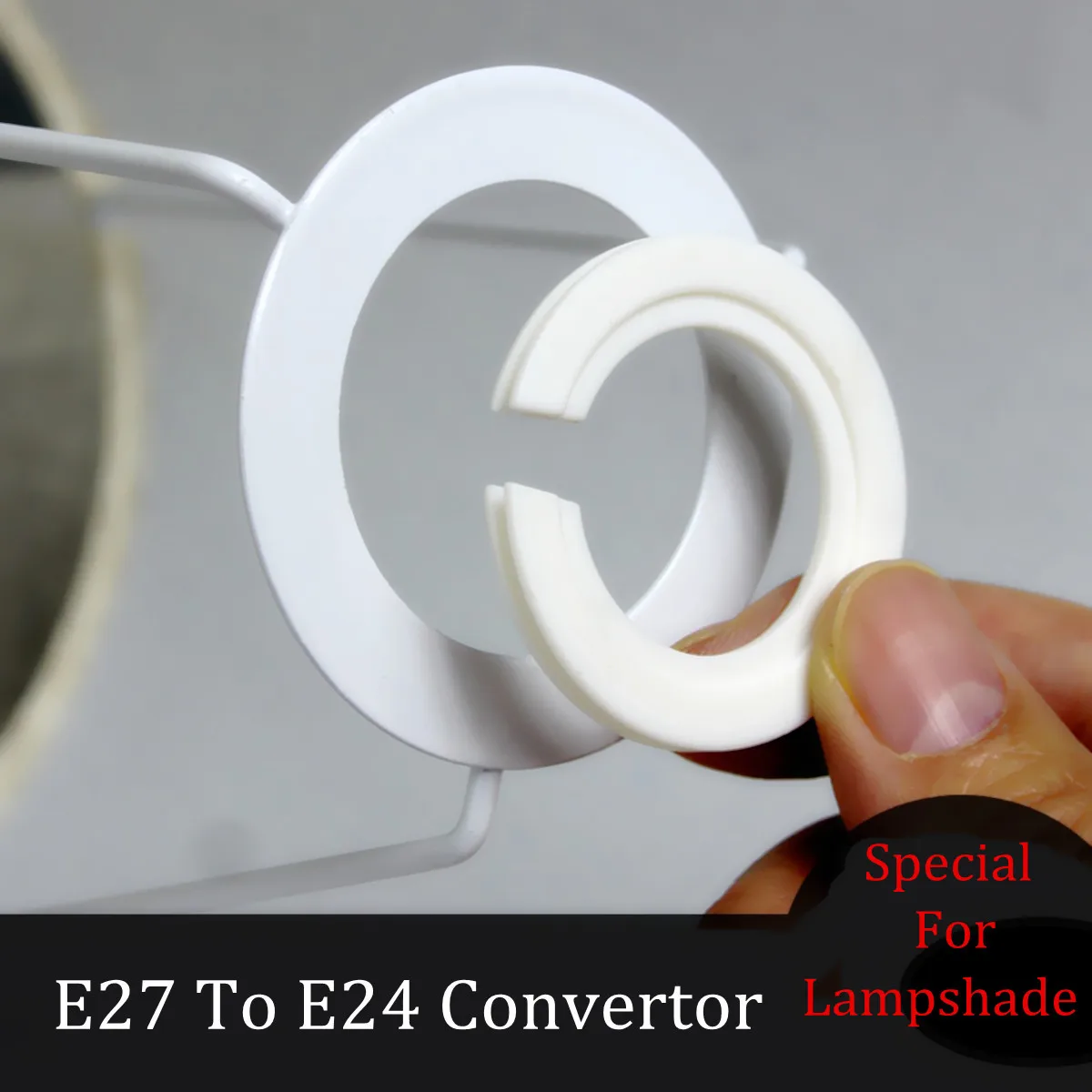 Кольцо абажура адаптер лампа светильник абажуры гнездо уменьшения кольцо адаптер шайба для E27 к E14 лампы абажуры аксессуары