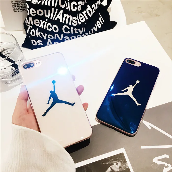 Ultra Slim Blu-ray Michael Jordan Case For iPhone 7 6 6s Plus Silicone Soft Cases Back Cover for 8 Shell Fundas |
