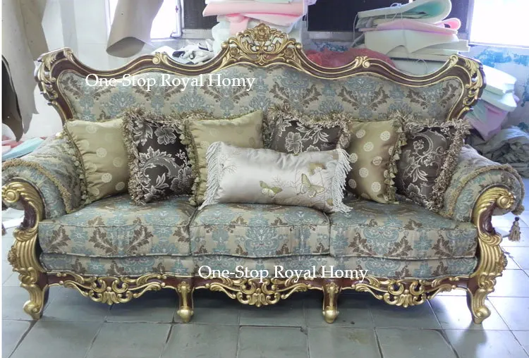 Stately Luxury Royal Antique Solid Wood Furnishing Sofa ...