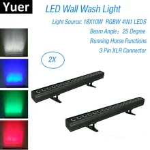 2Pcs/Lot 18X10W LED RGBW 4IN1 LED Wall Wash Light 9/23/72 Channels DMX 512 LED Bar Wall Wash Light Stage Light Dj Light Party 2Pcs/Lot 18X10W LED RGBW 4IN1 LED Wall Wash Light 9/23/72 Channels DMX 512 LED Bar Wall Wash Light Stage Light Dj Light Party