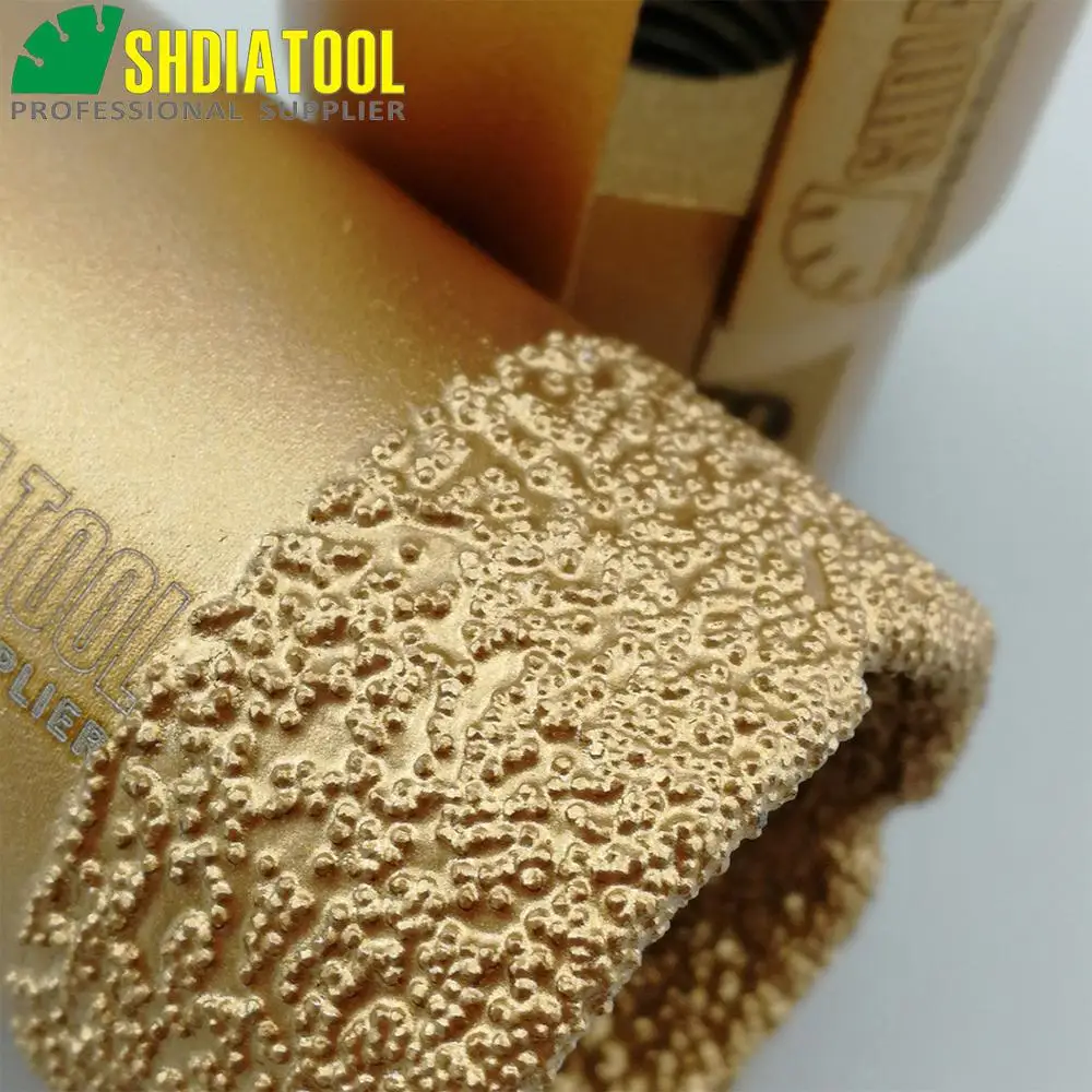 2pcs Diameter 32mm Vacuum brazed diamond drilling core bits with 15MM diamond-height M14 Thread Drill bits hole saw