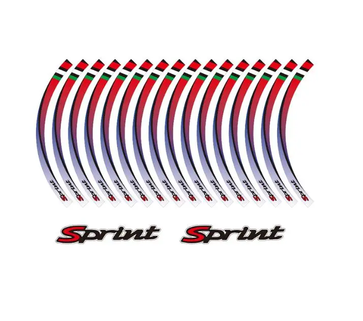 KODASKIN обод колеса наклейки виниловые полосы для Piaggio Vespa Sprint примарева GTS 300 ie 250 супер спорт - Цвет: Sprint