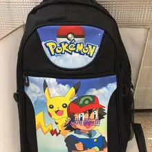 Аниме Покемон Пикачу Эльфы Мяч Рюкзак Плеча Мешок Школы Ноутбук Сумка Мешок Школы Модный Путешествовать Спорт Уличный Кемпинг