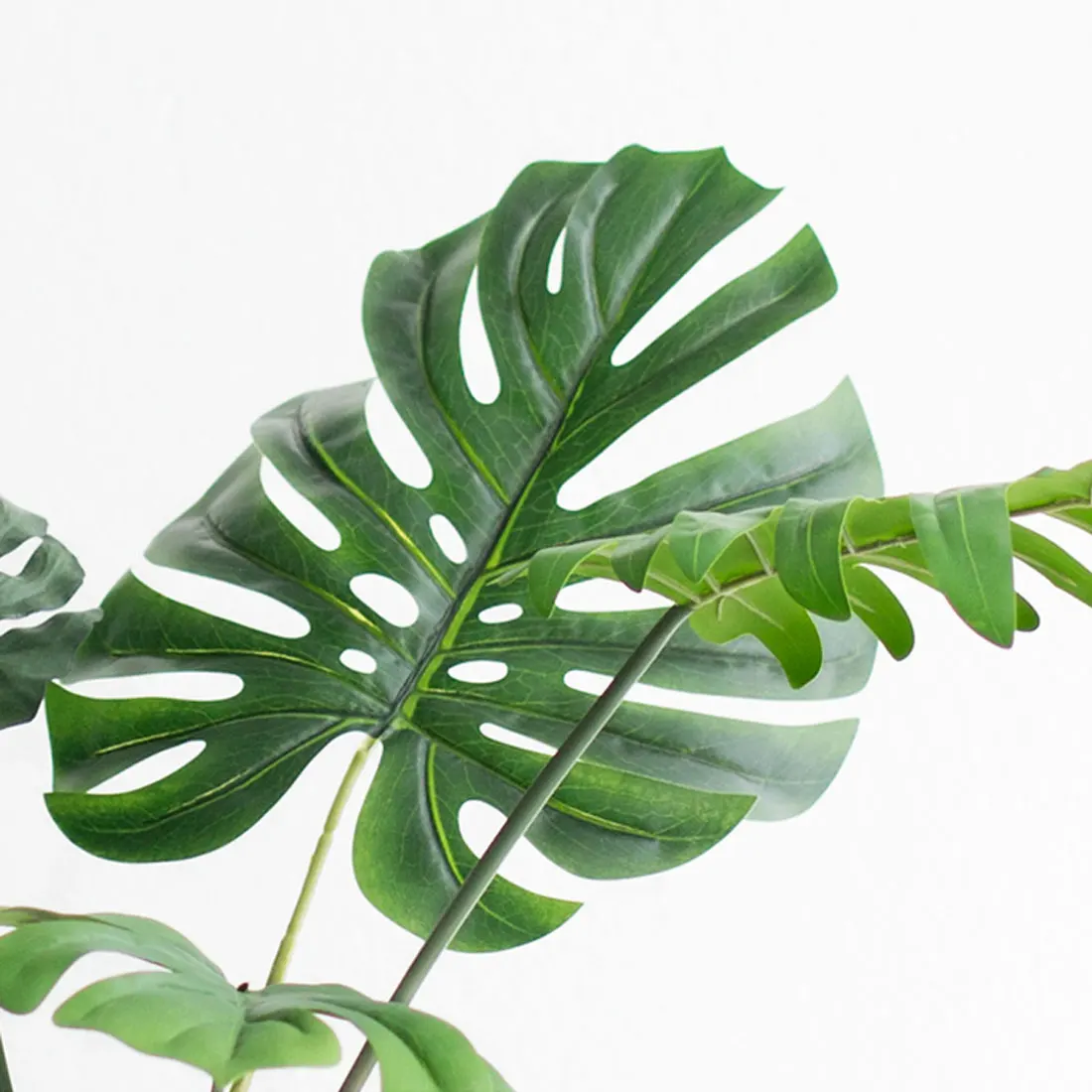 

Gift Box Flowers Leaves Plants 5 10 pcs Large Artificial Fake Monstera Tree Leaves Green Plastic Leaf