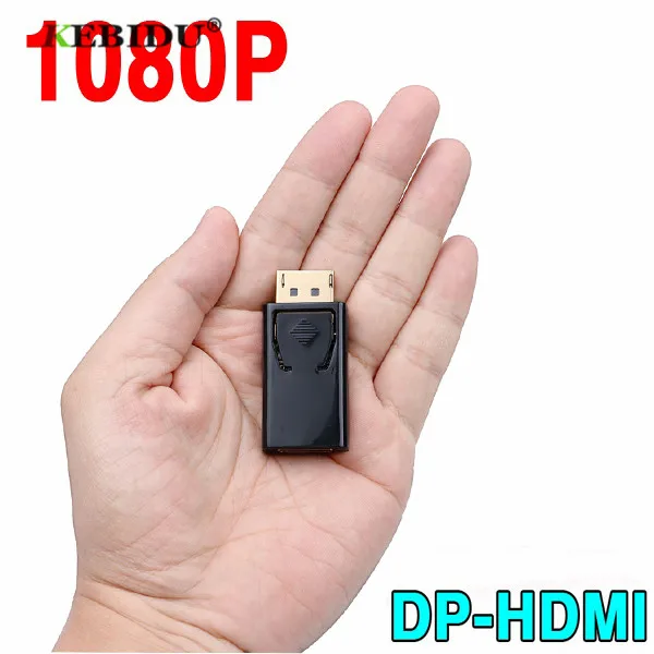 Kebidu 1080P Дисплей порт дисплей DP Мужской к HDMI Женский конвертер адаптер видео аудио разъем подходит для MacBook Pro Air