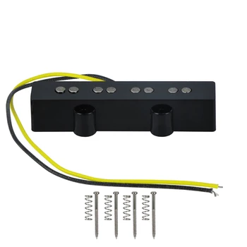 

NEW Open Alnico 5 JB J Bass Pickup Bridge Black For 4 String Bass Style Parts Replacement