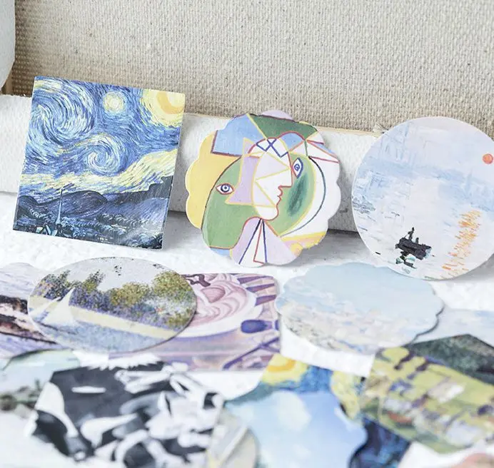 

The Art Theme Paiting Fashion Mini Sealing Stickers 45pcs/lot