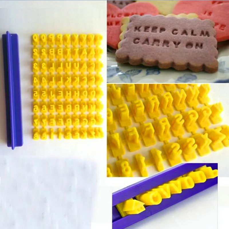 

Alphabet Letter Number Biscuit Cookie Cutter Press Stamp Embosser Cake Mould HF265
