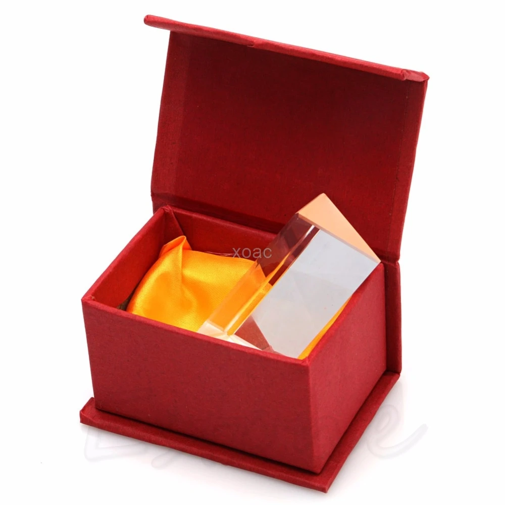 

5cm Triangular Prisms Teaching Optical Glass Triple Physics Light Spectrum M12 dropship