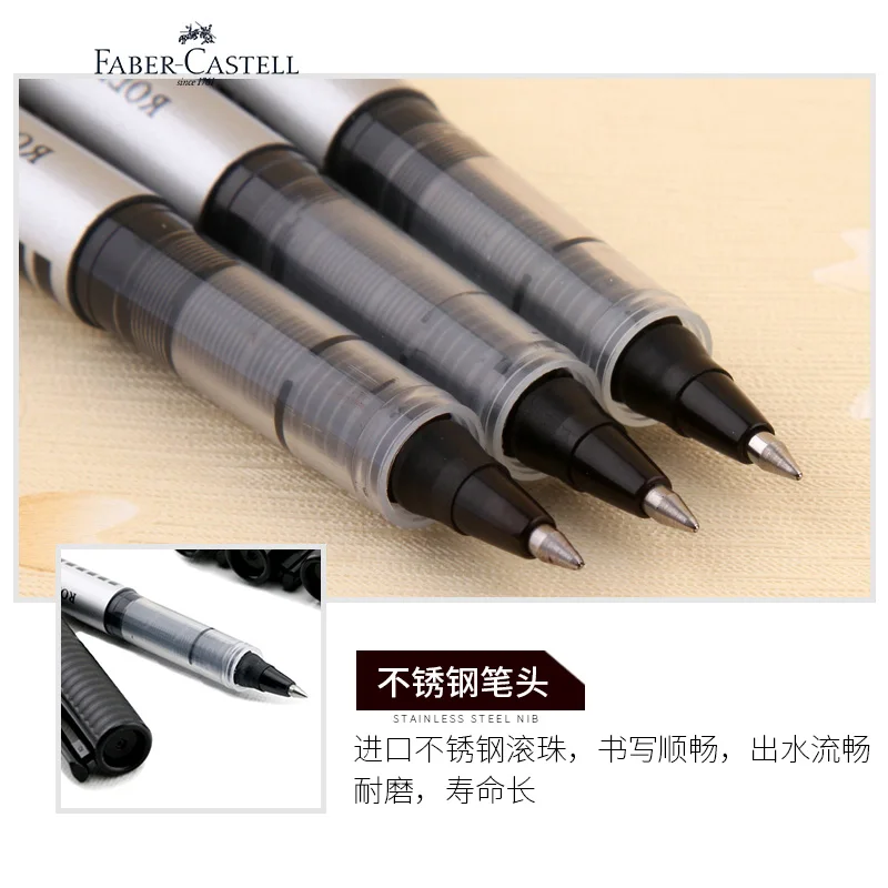 5/10 шт. Германия FABER-CASTELL гелевая ручка 2493 Прямая-жидкость-роликовая ручка, ручка 0,5 мм