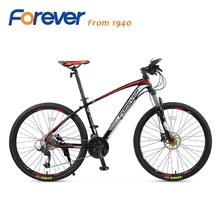 High quality Forever mountain bike 27 speed bicycle aluminum alloy frame shock absorber fork double disc brakes bicicleta
