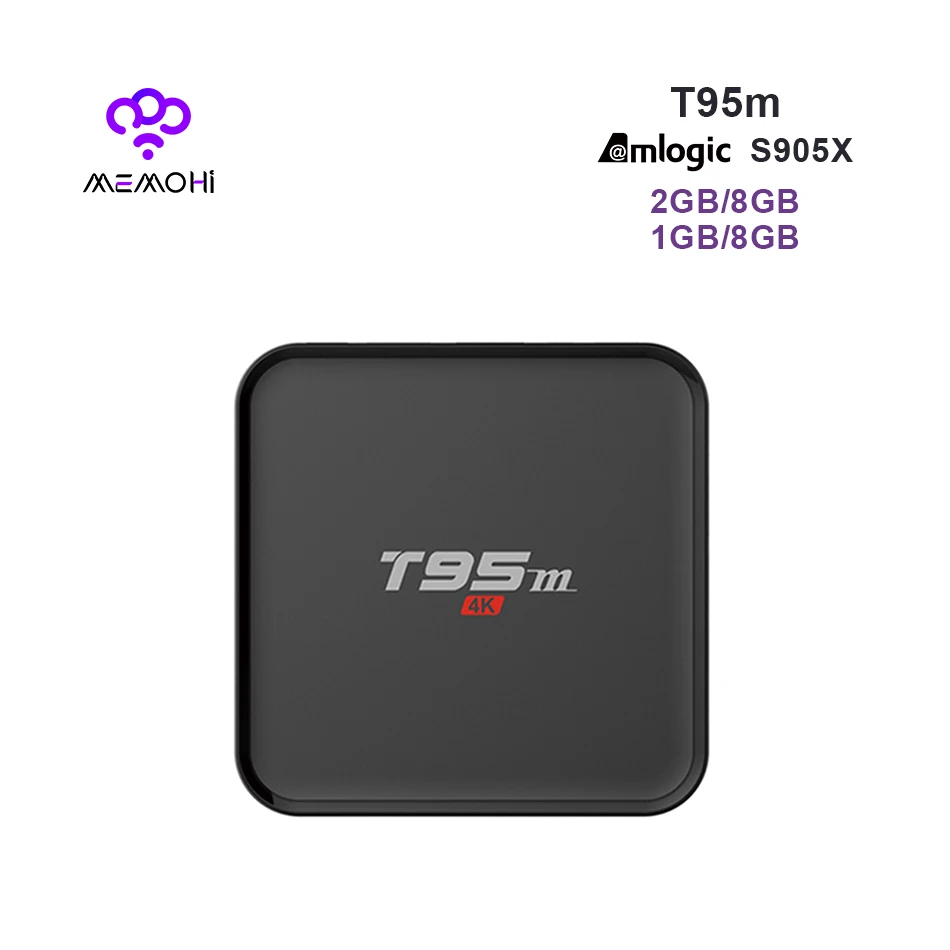 Memobox T95M Android 6.0 ТВ коробка 4 ядра Amlogic S905X Поддержка HEVC UHD К media Bluetooth 4.0 Оперативная