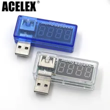 Цифровой USB Mobile Мощность зарядный ток никель-металл-Напряжение метр тестер Мини USB зарядное устройство Доктор Вольтметр Амперметр с номером отслеживания