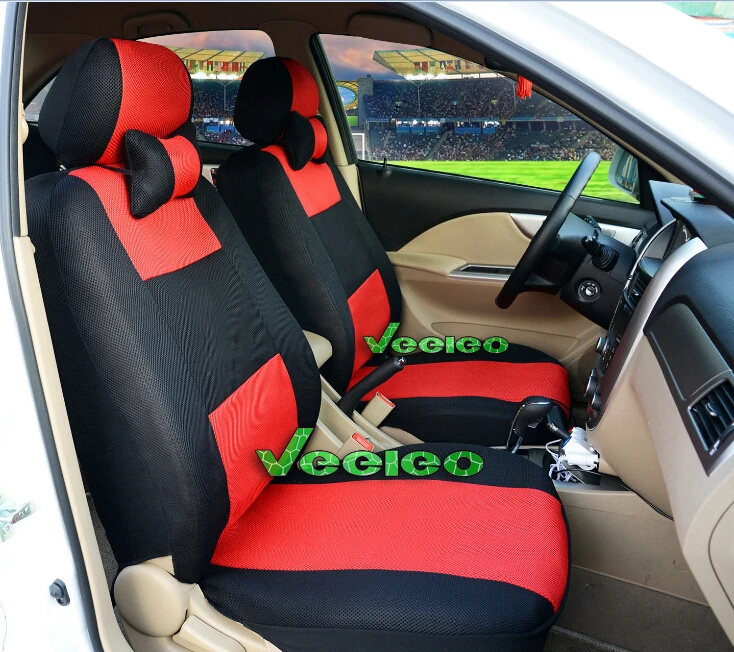 Mitsubishi Shogun 07 en frente y parte trasera de Cubierta de asiento de coche-Tejido Azul