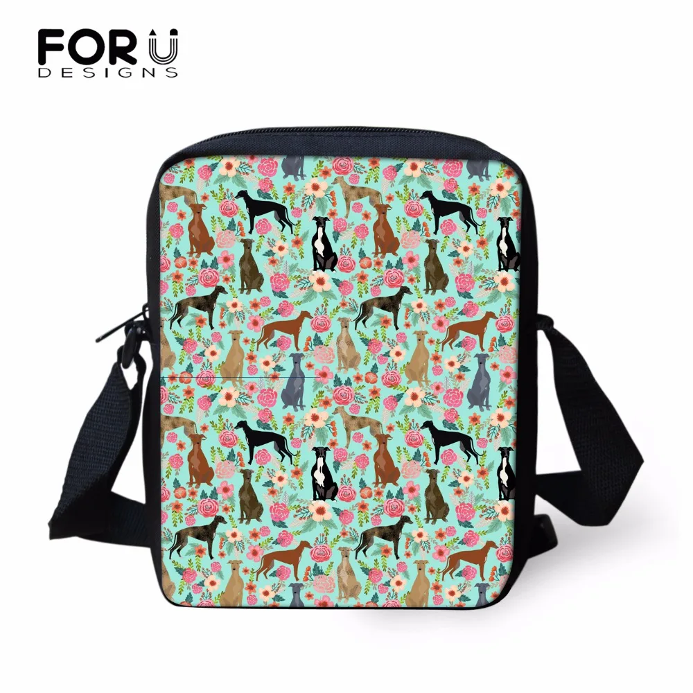 

FORUDESIGNS Greyhounds Rescue Dog Crossbody Bags For Women Messenger Bag For Girls Flap Female Small Shoulder Bags 2018 Designer