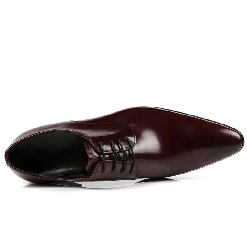 Vinho Preto Preto Sapatos Mycolen Moda Sapatas Vestido Homens Genuíno Dos Zapatillas Marrom Hombre Formais Couro De 2018 Casamento Masculina vermelho Italiano Nova fHaaSv1qWg