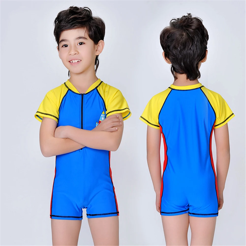 SEASLEAM 2016 Cartoon Nylon Boys Swimsuit One Piece Swimwear for Boys