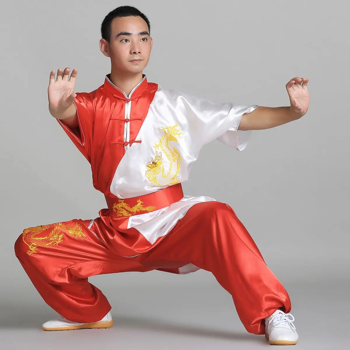 Piece Set Traditional Chinese Dress Men Clothing Roupas Wushu Kung Fu