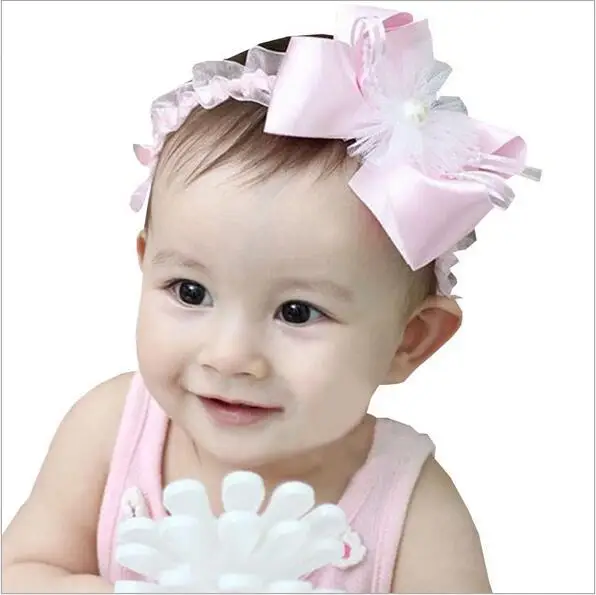 

satin ribbon bow lace headbands for baby girls children hair bows head band headband ornaments headdress photo shoot accessories