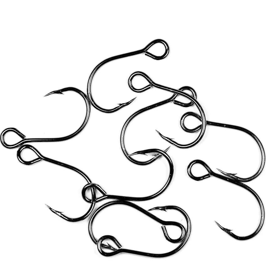 

10pc Fishing Hook High Carbon Steel Metal Iron Plate Hooks Blood Slot Grooved Naked Hooks Jig Lea Sea Fishing
