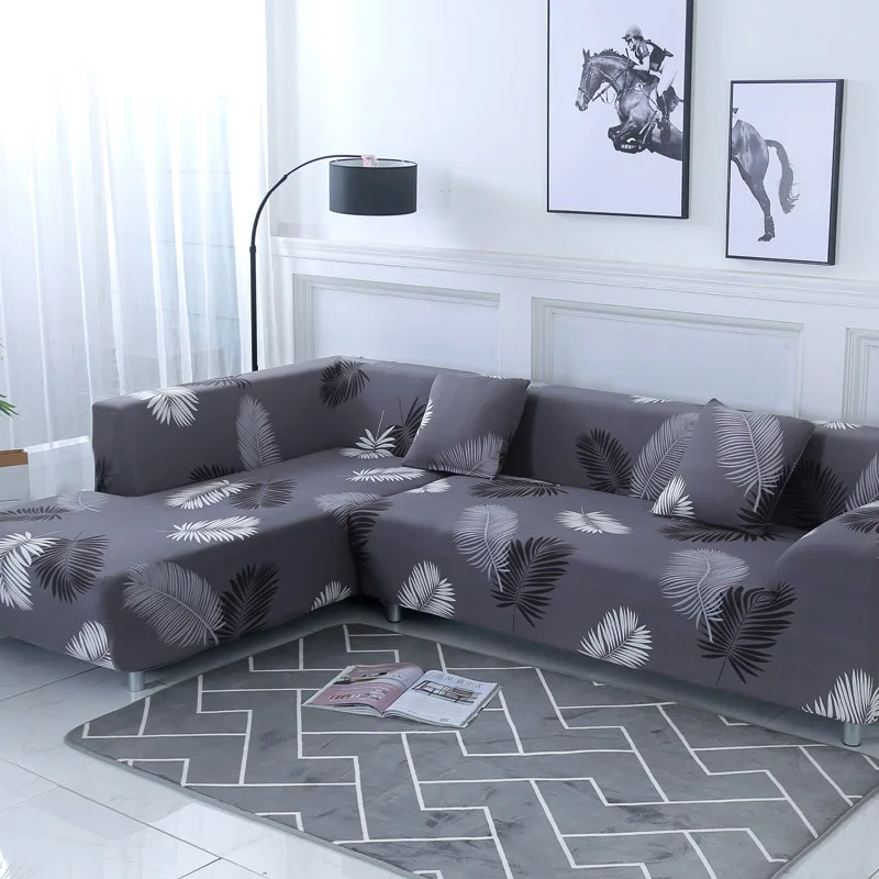 Скандинавский диван крышка хлопок комплект чехол для дивана эластичный диван-крышка для Гостиная заказ 2 штуки, чтоб выбрать подходящий размер для L-shape форме, благодаря чему создается ощущение невесомости с шезлонг диван-кровать - Цвет: Color 4