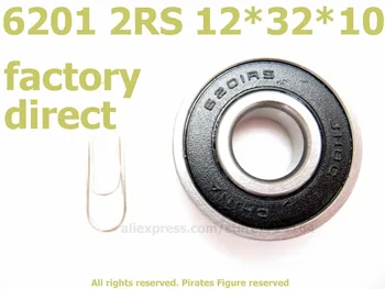 

Factory Direct High quality deep groove ball bearing double rubber sealing cover 6201 2RS 6201bearing 12*31*10mm 10PCS Wholesale