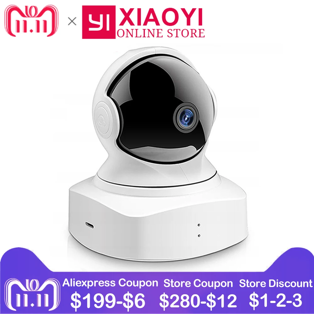 

YI Cloud Dome Camera Security IP Camera 1080P HD Wireless Wifi Camera Baby Monitor Pan/Tilt/Zoom Indoor Home Camera Night Vision