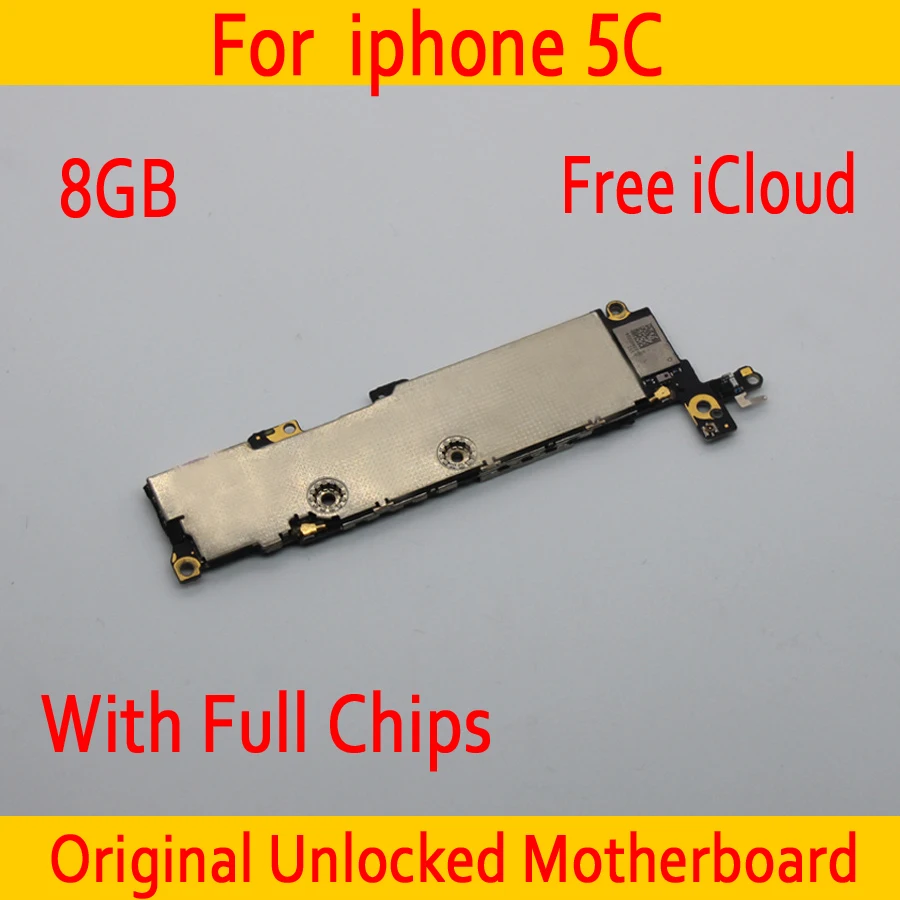 

8GB 100% Original unlocked for iphone 5C Motherboard with Full Chips, with IOS System for iphone 5C Mainboard + Free iCloud,